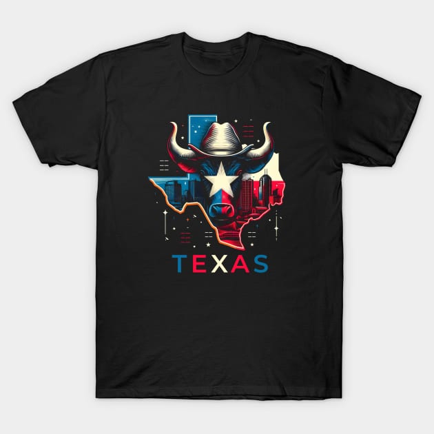 Texas T-Shirt by Jokesart